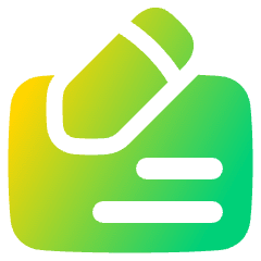 Cashing Check Icon from Plump Gradient Set