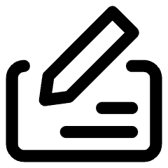 Cashing Check Icon from Core Line Set