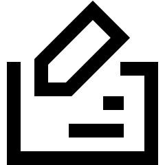 Cashing Check Icon from Sharp Line Set