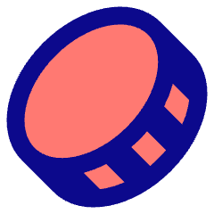 Coin Diagonal Icon from Plump Pop Set