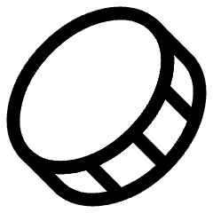 Coin Diagonal Icon from Plump Line Set