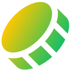 Coin Diagonal Icon from Sharp Gradient Set