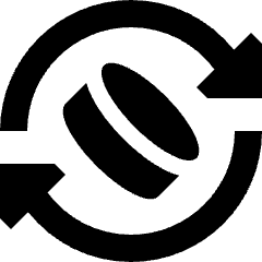 Coin Flip Icon from Sharp Solid Set