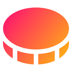 Coin Horizontal Icon from Plump Gradient Set