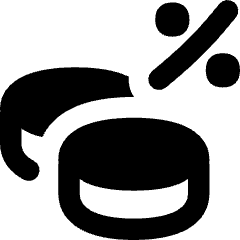 Coin Profit Percentage Icon from Flex Remix Set