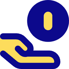 Coin Share Icon from Core Pop Set