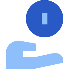 Coin Share Icon from Sharp Flat Set