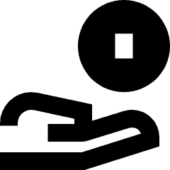 Coin Share Icon from Sharp Remix Set