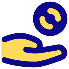 Coin Share Icon from Plump Pop Set