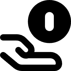 Coin Share Icon from Core Remix Set