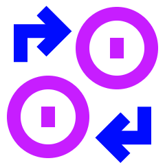 Coin Swap Money Currency Exchange Icon from Sharp Neon Set