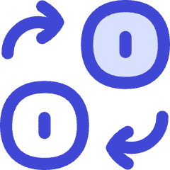 Coin Swap Money Currency Exchange Icon from Flex Duo Set