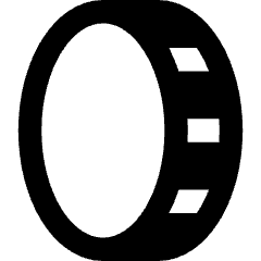 Coin Vertical Icon from Core Remix Set
