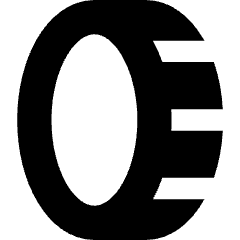 Coin Vertical Icon from Core Solid Set