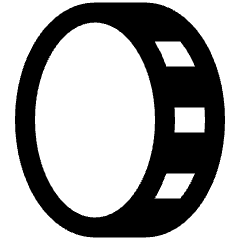 Coin Vertical Icon from Plump Remix Set