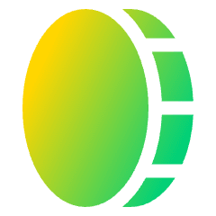 Coin Vertical Icon from Plump Gradient Set