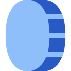 Coin Vertical Icon from Flex Flat Set