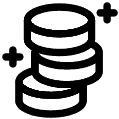 Coins Stack 2 Icon from Plump Line Set