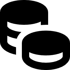 Coins Stack Icon from Sharp Remix Set