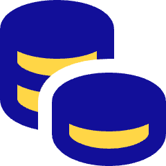 Coins Stack Icon from Sharp Pop Set