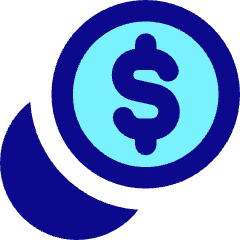 Dollar Coin 1 Icon from Core Pop Set
