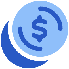 Dollar Coin 1 Icon from Plump Flat Set