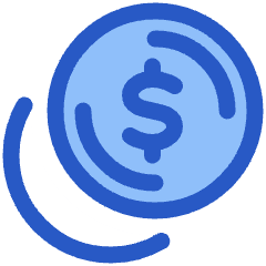 Dollar Coin 1 Icon from Plump Duo Set