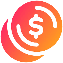 Dollar Coin 1 Icon from Plump Gradient Set