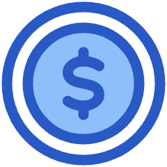 Dollar Coin Icon from Plump Duo Set