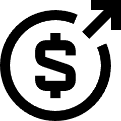 Expense Money Icon from Sharp Line Set