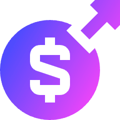 Expense Money Icon from Sharp Gradient Set