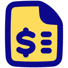 File Dollar Icon from Plump Pop Set