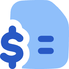 File Dollar Icon from Flex Flat Set
