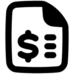 File Dollar Icon from Plump Remix Set