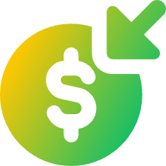 Income Money Icon from Core Gradient Set