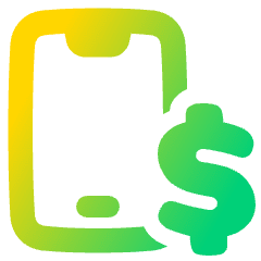 Mobile Payment Icon from Plump Gradient Set