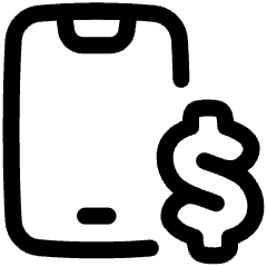 Mobile Payment Icon from Plump Line Set