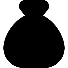 Money Bag Icon from Micro Solid Set