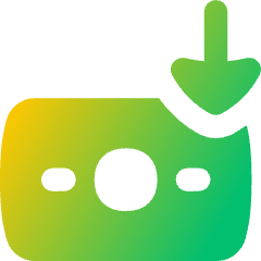 Money Incoming Profit Icon from Flex Gradient Set