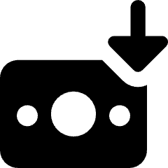 Money Incoming Profit Icon from Core Solid Set