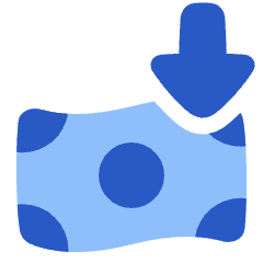 Money Incoming Profit Icon from Plump Flat Set