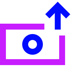 Money Outgoing Expense Icon from Sharp Neon Set