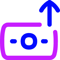 Money Outgoing Expense Icon from Flex Neon Set