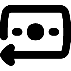 Money Refund Cashback Icon from Flex Solid Set