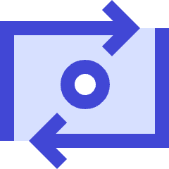 Money Transfer Icon from Sharp Duo Set