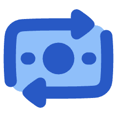 Money Transfer Icon from Plump Flat Set