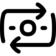 Money Transfer Icon from Flex Line Set