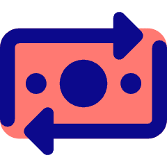 Money Transfer Icon from Core Pop Set