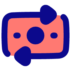 Money Transfer Icon from Plump Pop Set