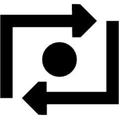 Money Transfer Icon from Sharp Solid Set
